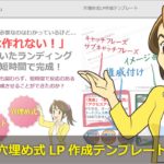 穴埋め式LP（ランディングページ）作成テンプレート（ワードプレス用）
